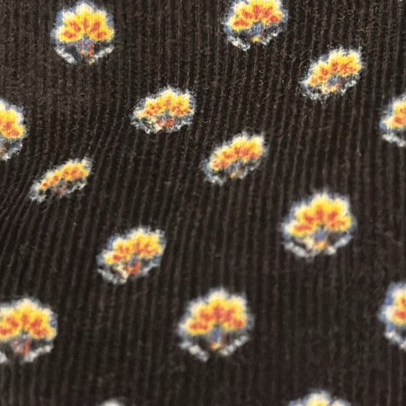 Lands’ End Green Corduroy with Flowers Pants - Picture 8 of 16